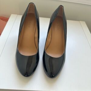 J. Crew Glossy Black Heels